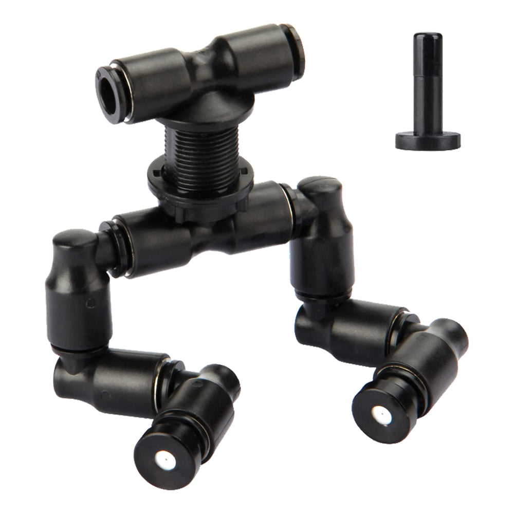 YCXydr reptile mister nozzle assembly shows a versatile 360-degree misting setup for terrariums.