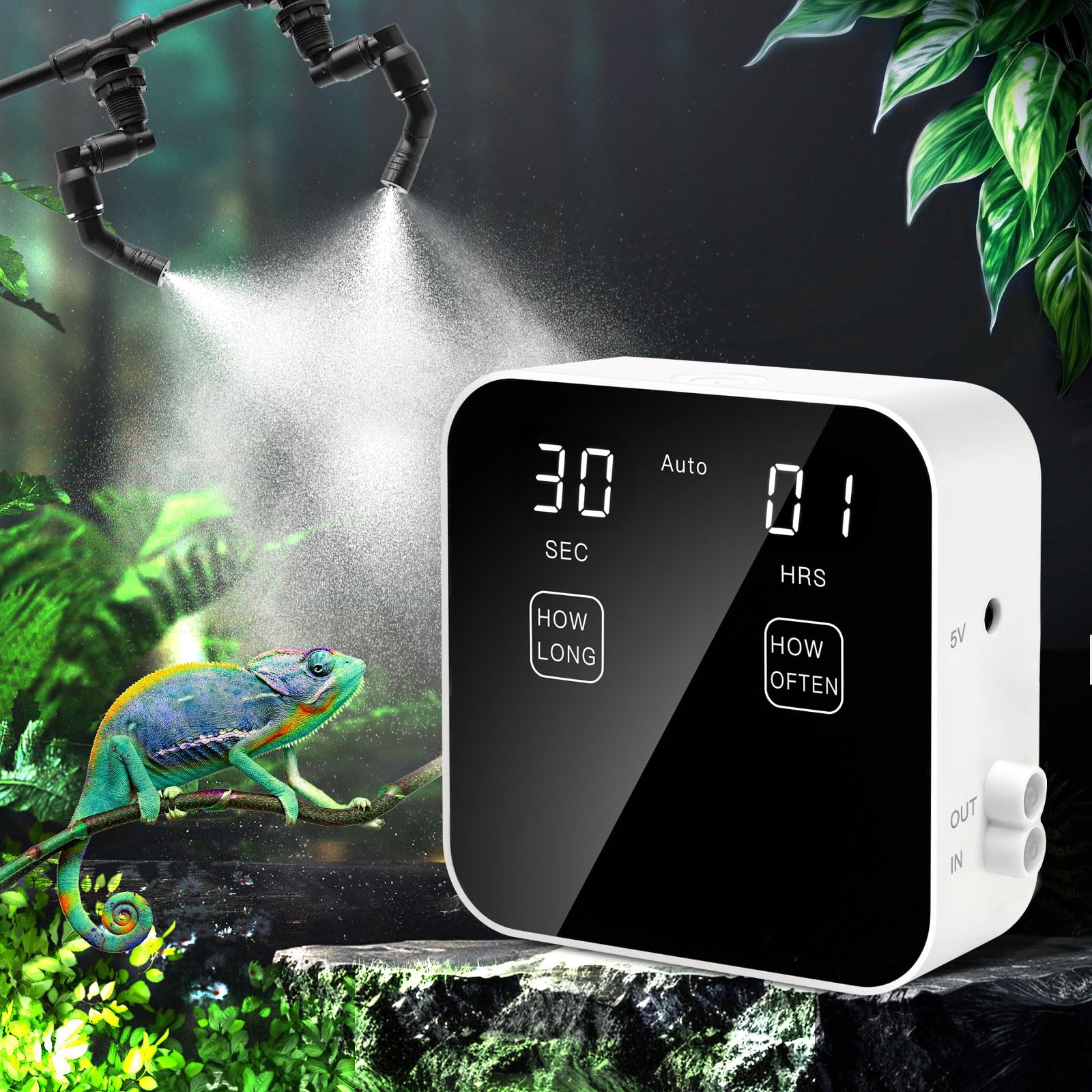 Ycxydr Reptile Mister Terrarium Top Mount offers easy top-placement setup
