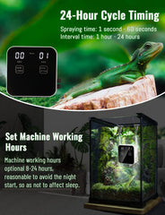 Ycxydr Reptile Mister Water Shortage Protection ensures safe operation when water is low