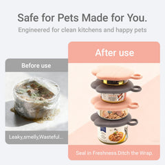Ydeer silicone can lids seal tightly to help keep food fresh.