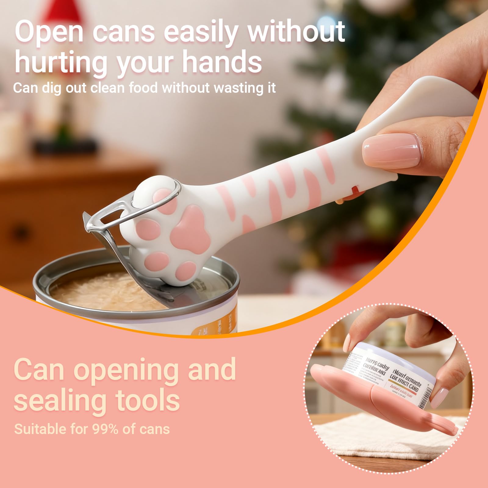 Ydeer three-standard-size lids cover common can diameters for dog and cat food.