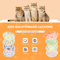 YEAHGO multi-cat set featuring playful patterns for shared dining.