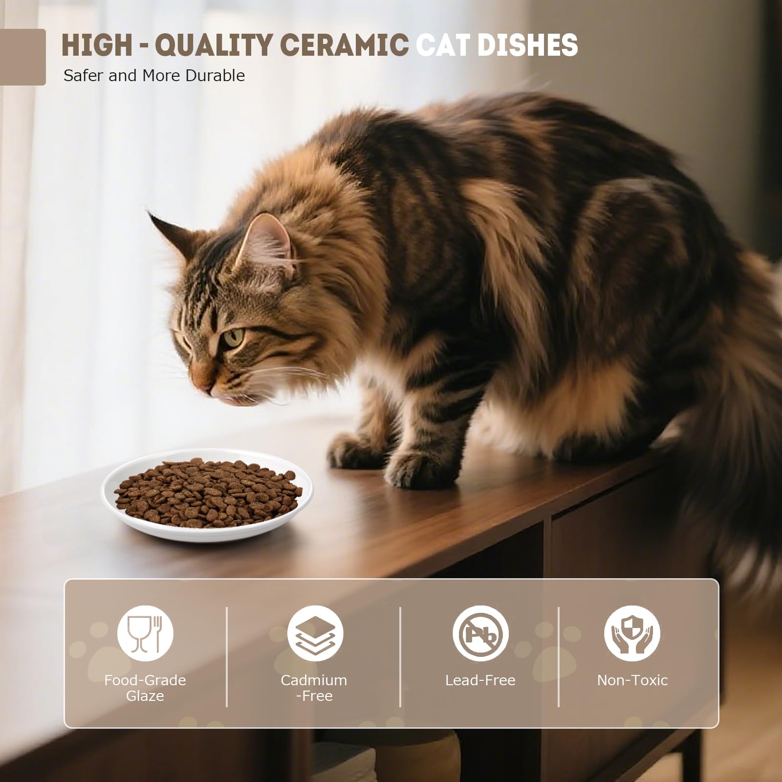 Yeahgo ceramic bowls resist stains and are easy to clean by hand.