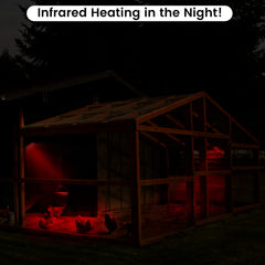 YEAOI 150W red infrared glow for reptile enclosures.