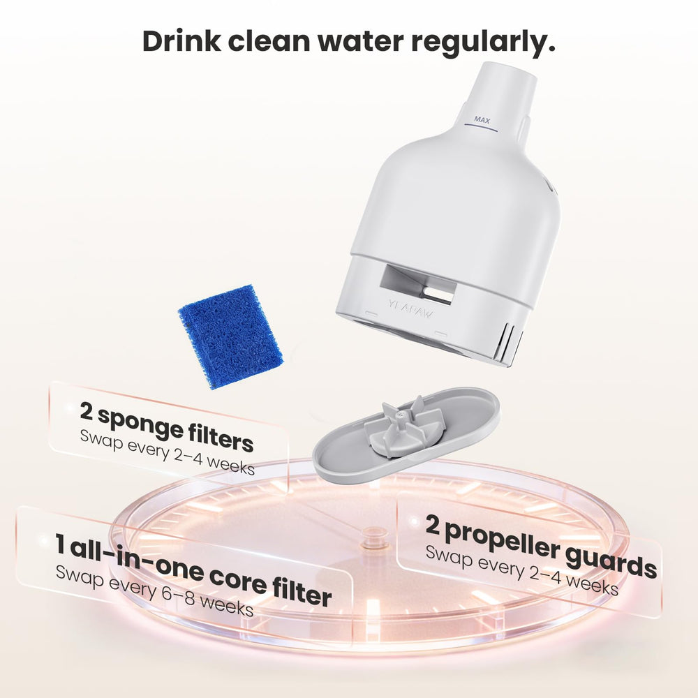 YEAPAW filter soaking and rinsing prep keeps filtration effective before use.