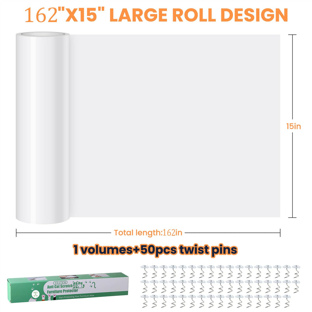 Yeatem extended 162x15in protector prepares long furniture coverage.