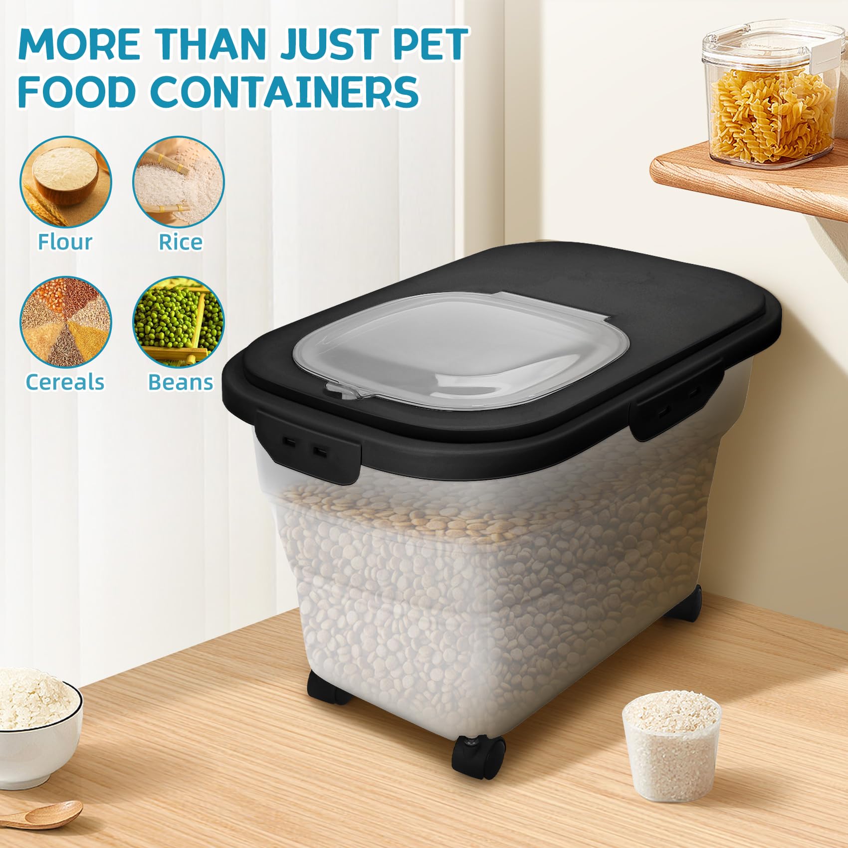 YECERCAN measuring cup and scoop included for precise portions.