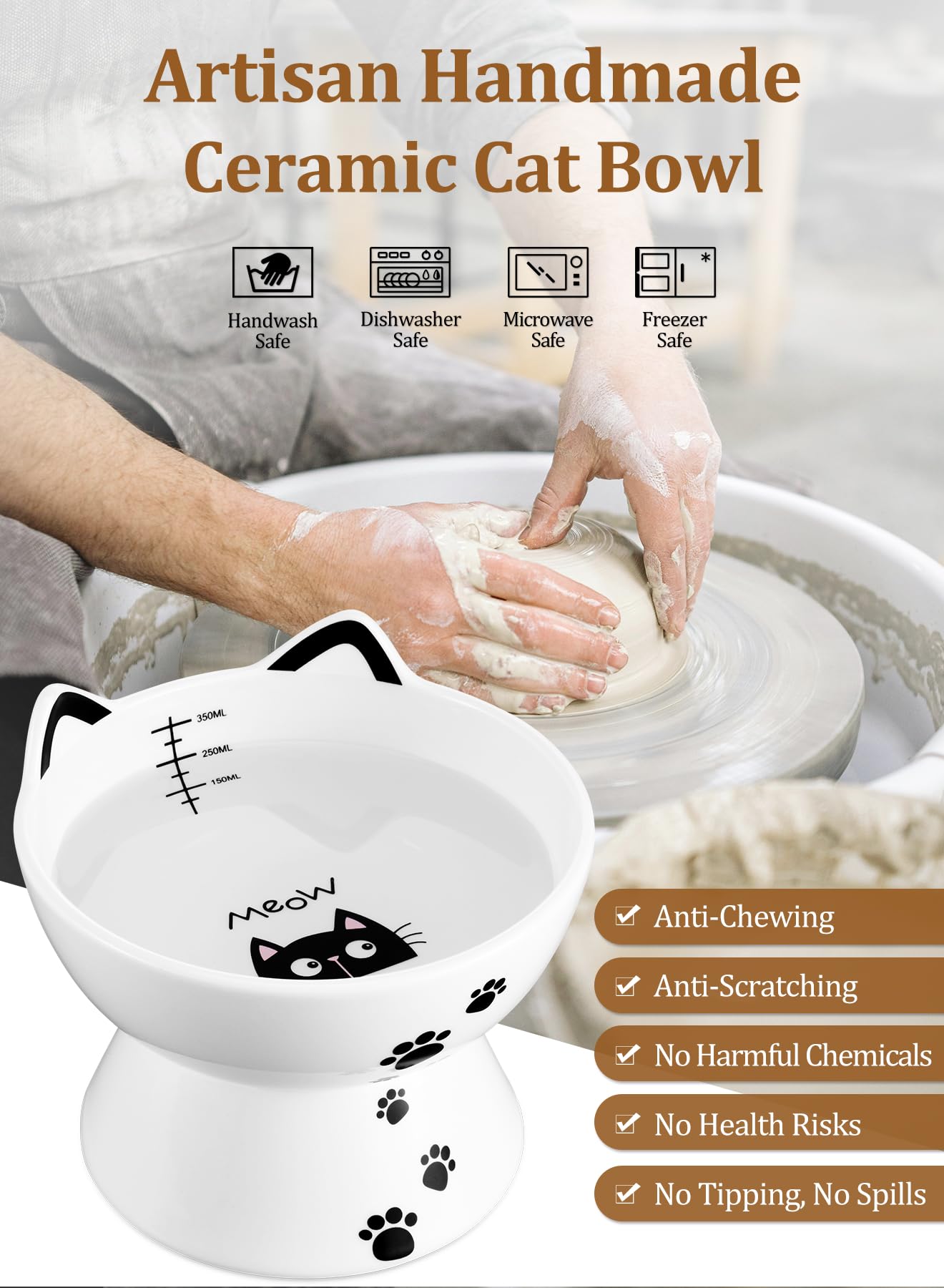 Yedio dishwasher-safe white porcelain bowl blends with any kitchen décor.