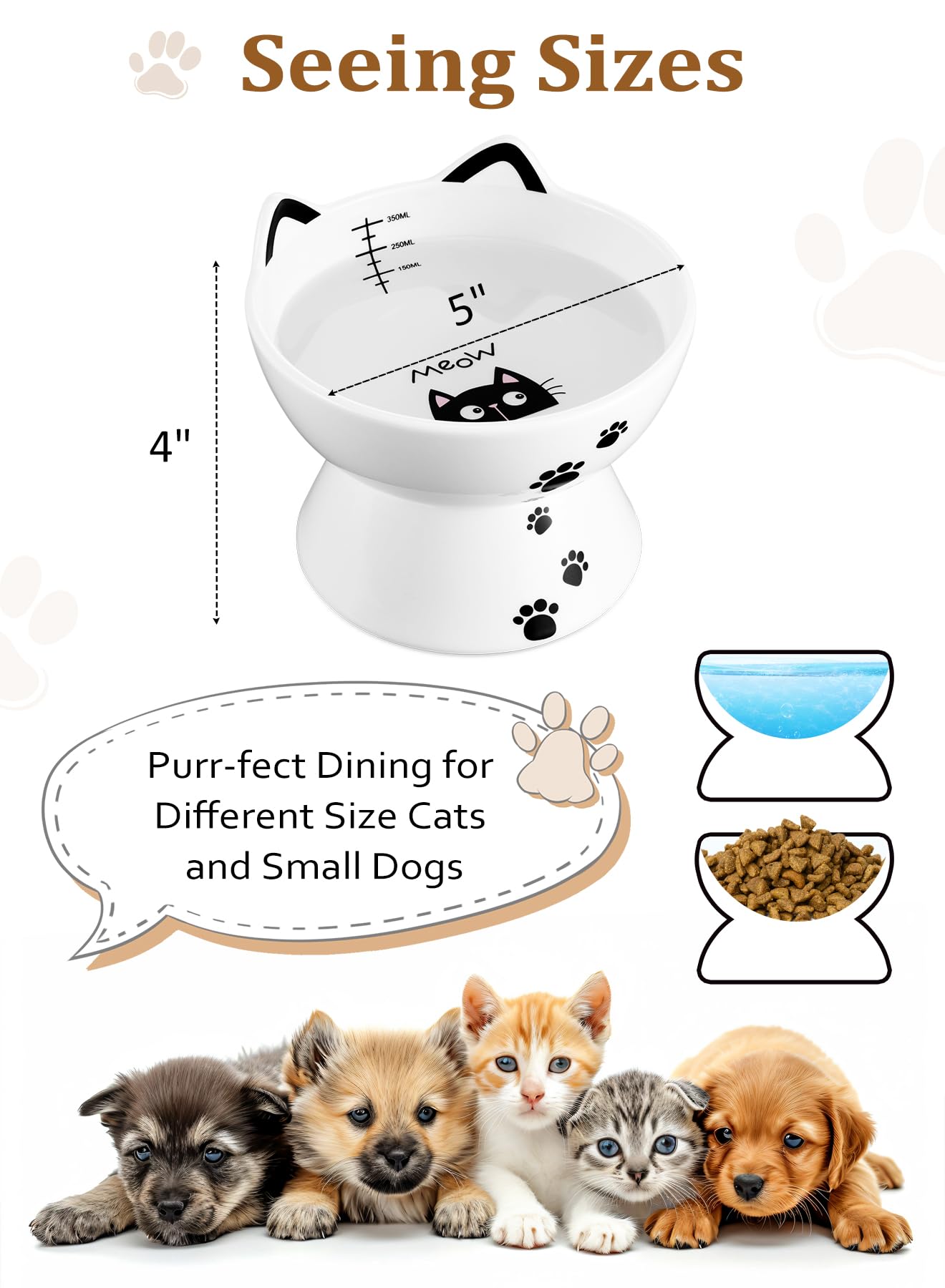 Yedio no-spill cat water bowl helps minimize mess on hardwood floors.