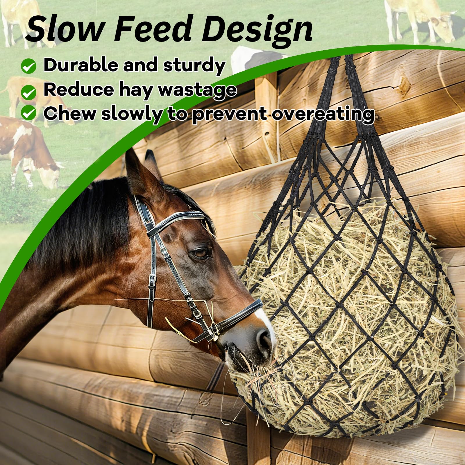 YedsIntu goat hay feeder outdoors shows versatility for multiple animals.