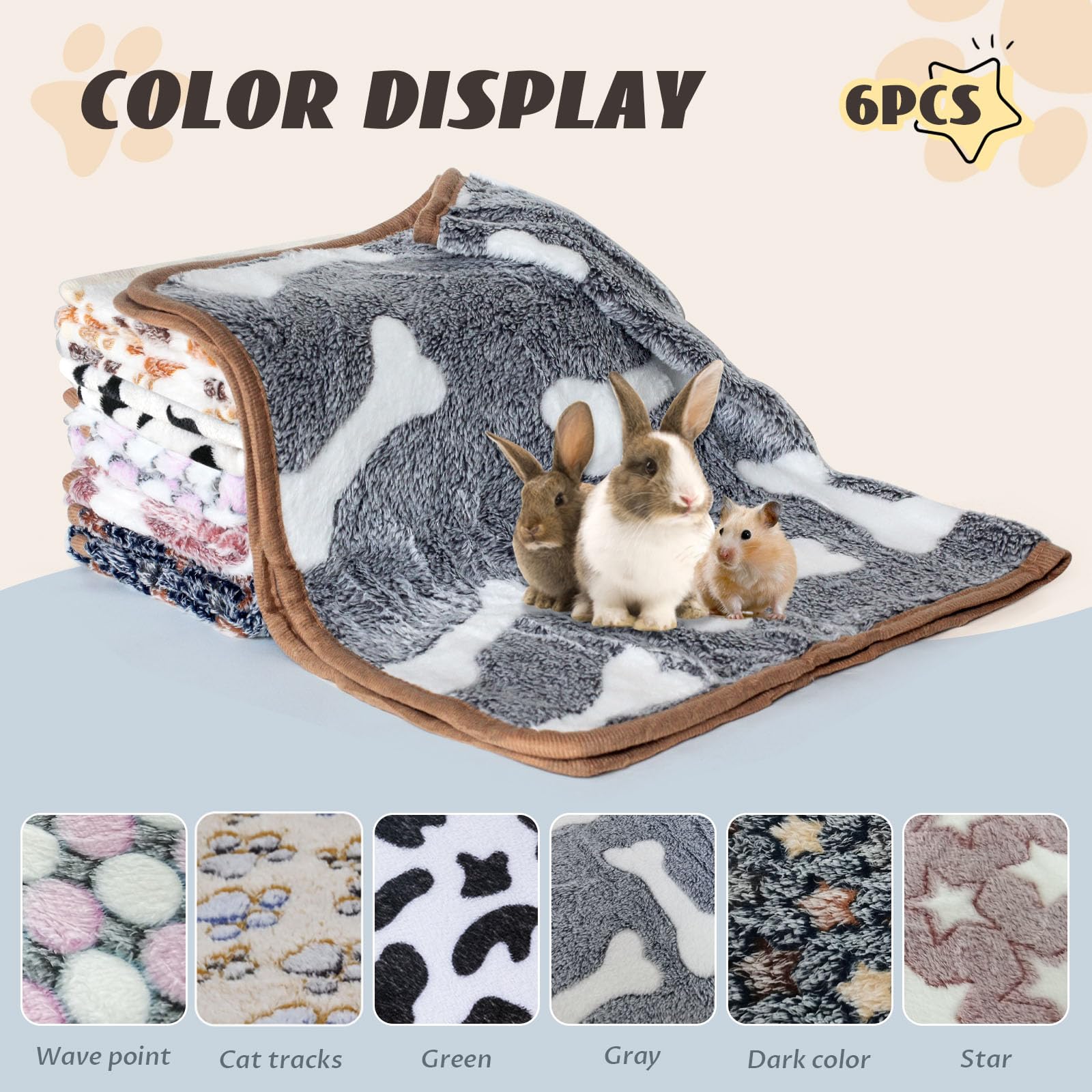 YedsIntu guinea pig blanket 16x24 inches, reversible with heat reflecting layer.