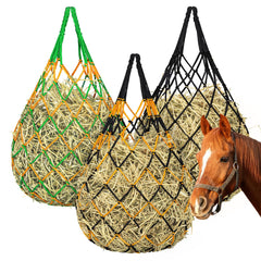 YedsIntu hay bag hanging setup with durable fasteners for secure feeding.