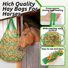 YedsIntu hay bag in trailer demonstrates easy hanging during travel.