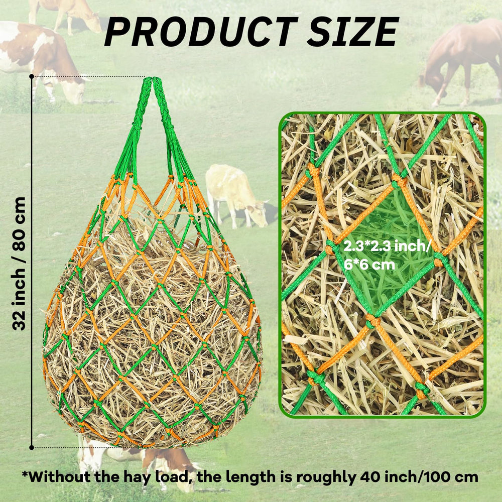 YedsIntu hay net closeup shows mesh designed for slow, waste-reducing feeding.