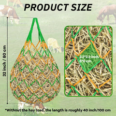 YedsIntu hay net closeup shows mesh designed for slow, waste-reducing feeding.