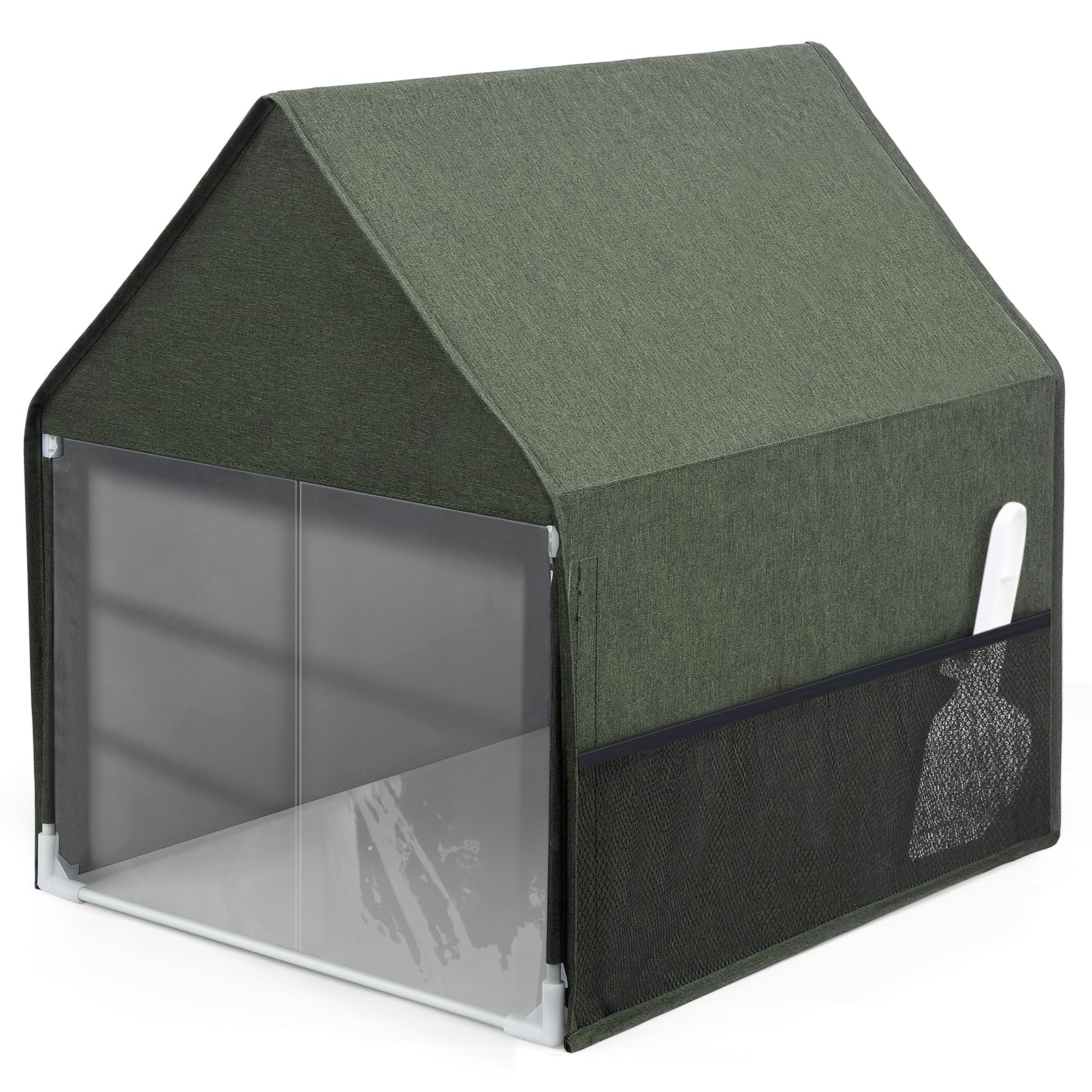 Yeebeny cat litter box cover front view with discreet odor concealment.