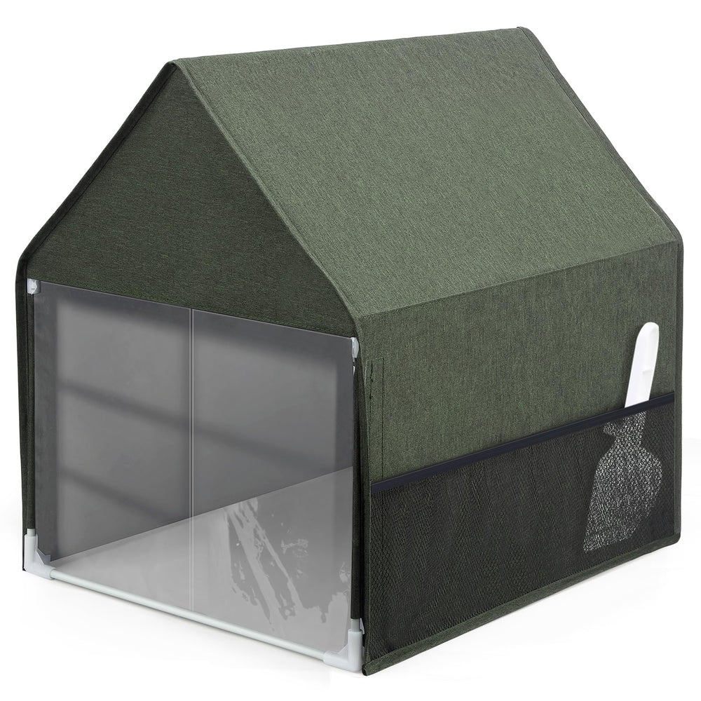 Yeebeny cat litter box cover front view with discreet odor concealment.