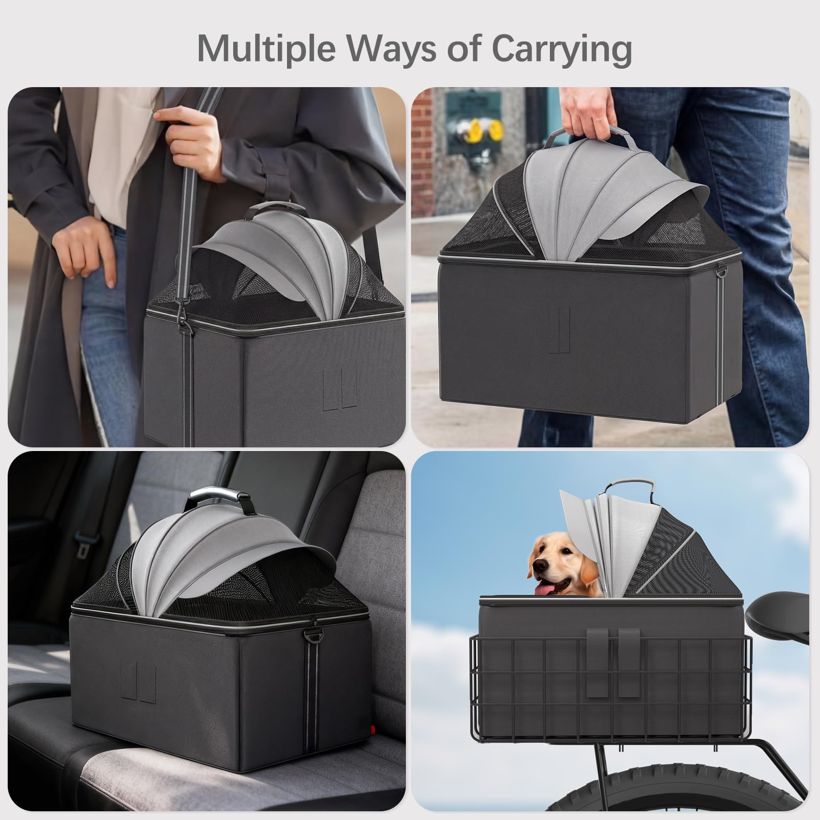 YEEGO DIRECT detachable carrier showcases versatile pet transport options.