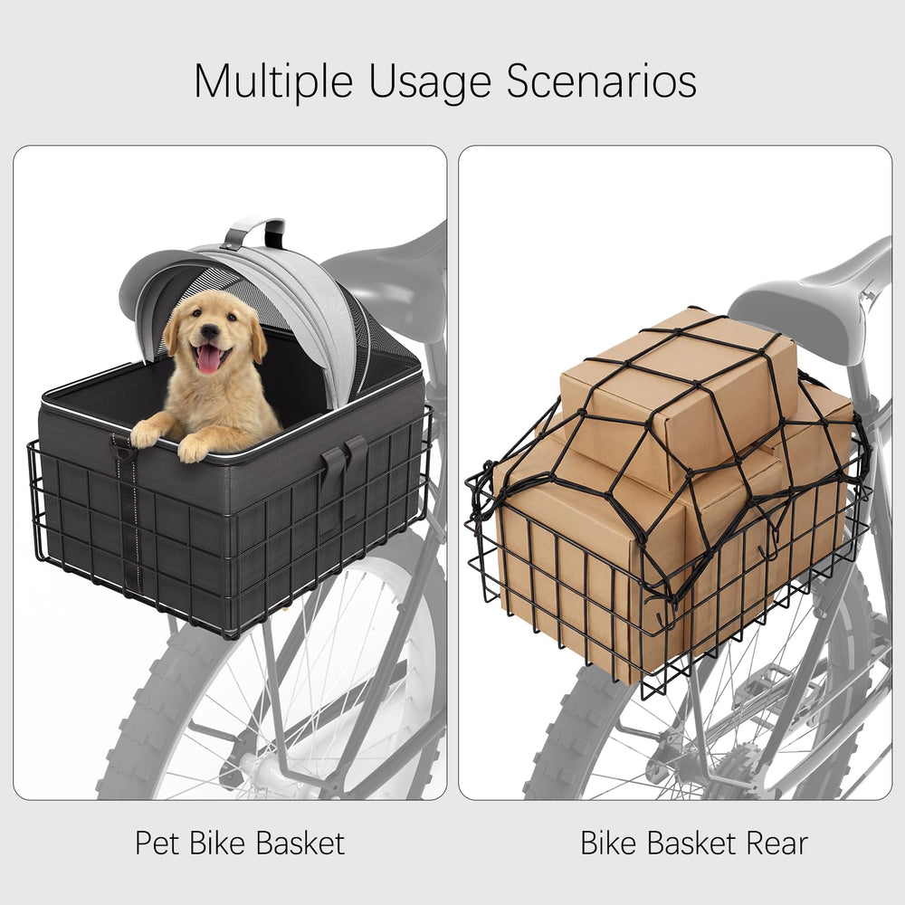 YEEGO DIRECT dog basket interior highlights plush fleece for comfort.