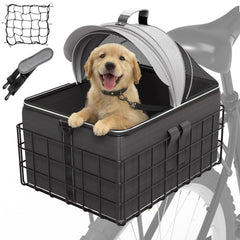 YEEGO DIRECT rear basket installation shows easy mounting for safer rides.
