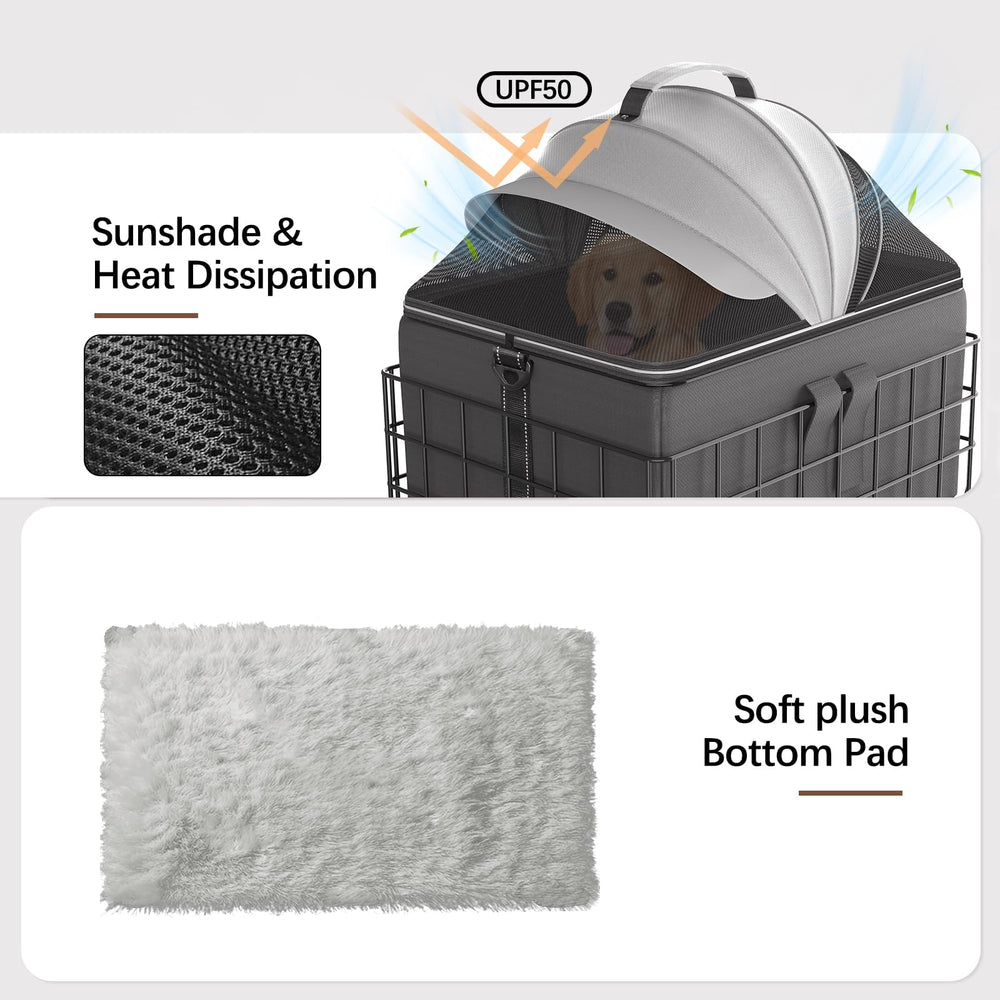 YEEGO DIRECT soft fleece pad supports cozy pet travel.