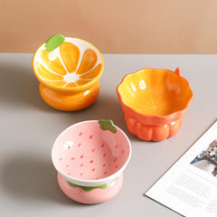 Yeexoxow dishwasher-safe ceramic bowl, easy to clean after meals.