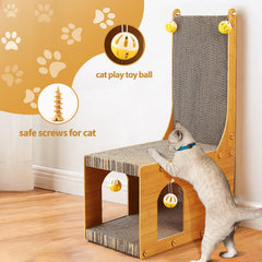 YEMOO Cat Scratcher wall-mounted design saves floor space and protects furniture