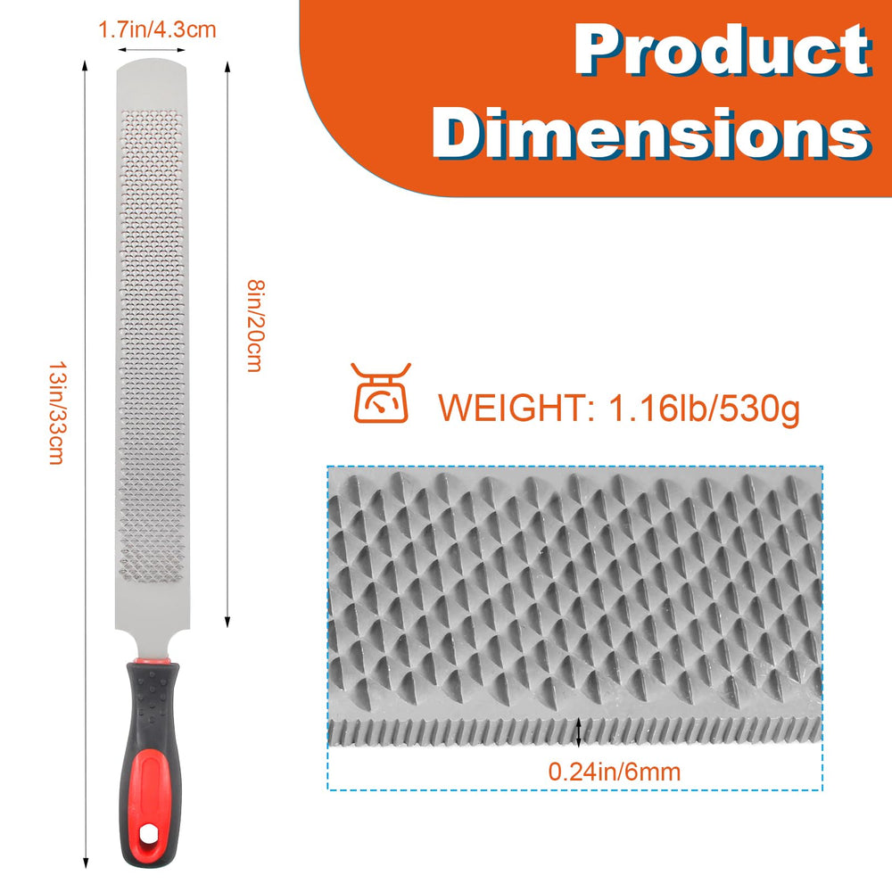 YEOLYTA hoof rasp with rubber handle for comfortable grip