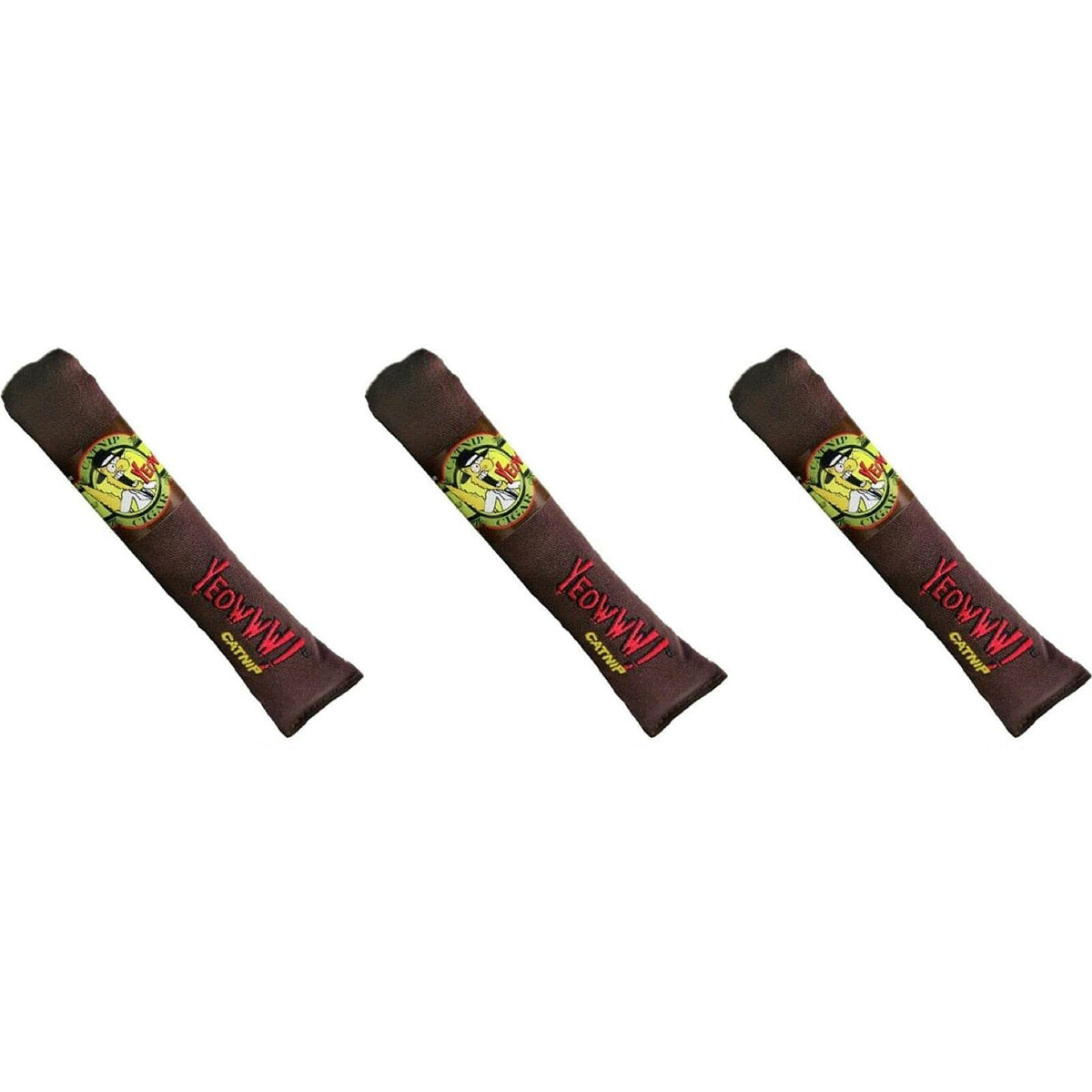 Yeowww! Catnip Cigar 3-Pack shows leaf and flower-top blend for playful enrichment.