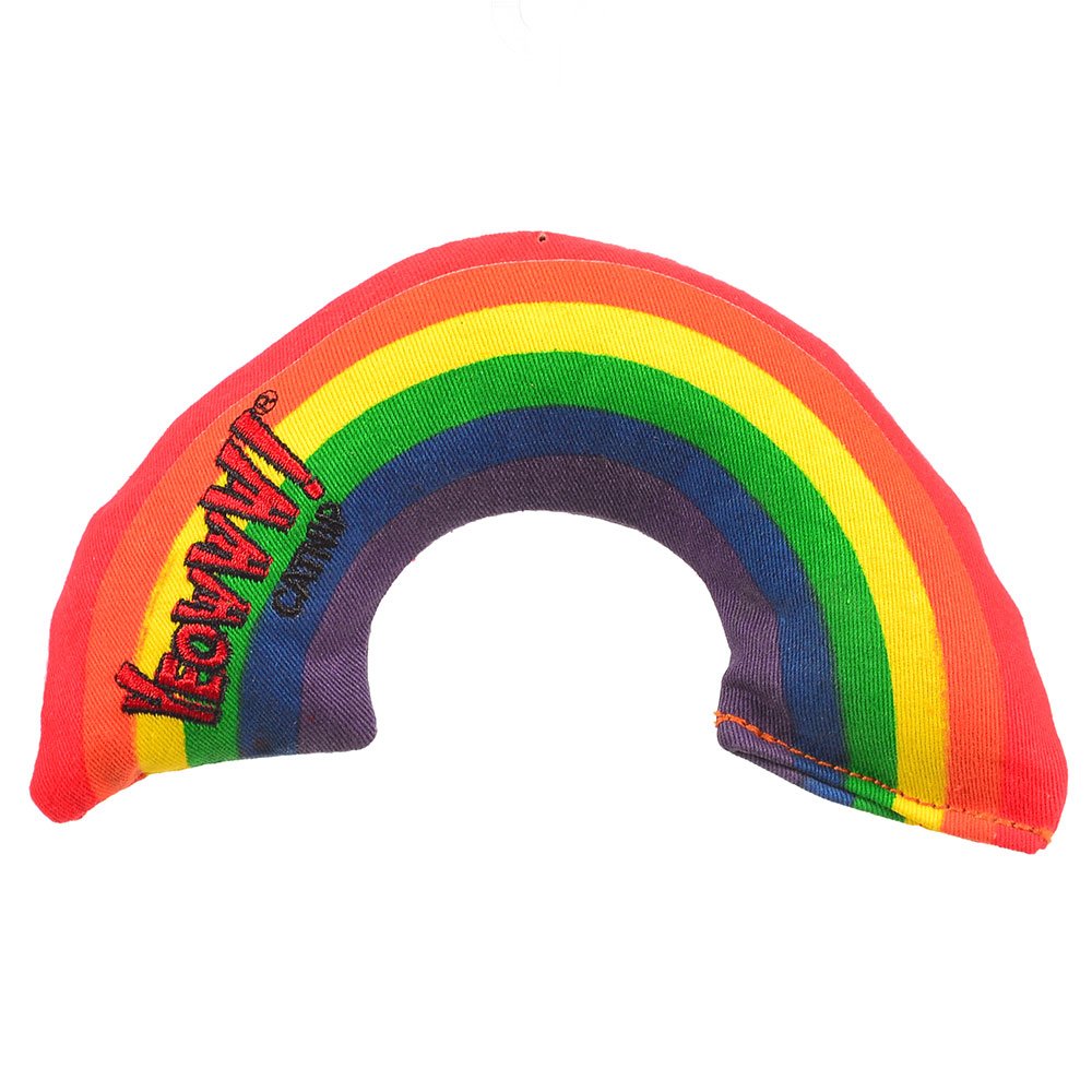 Yeowww! Three-pack display showing Rainbow, Banana, and Pollock for variety in play