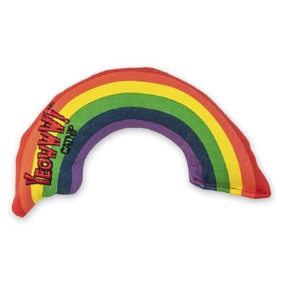Yeowww! catnip rainbow toy for bright, engaging solo or interactive play.