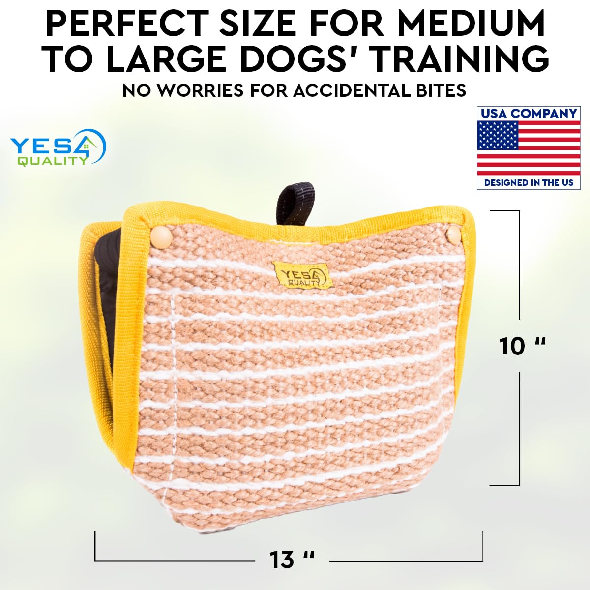 YES4QUALITY safe bite pillow keeps dog engaged while protecting handler