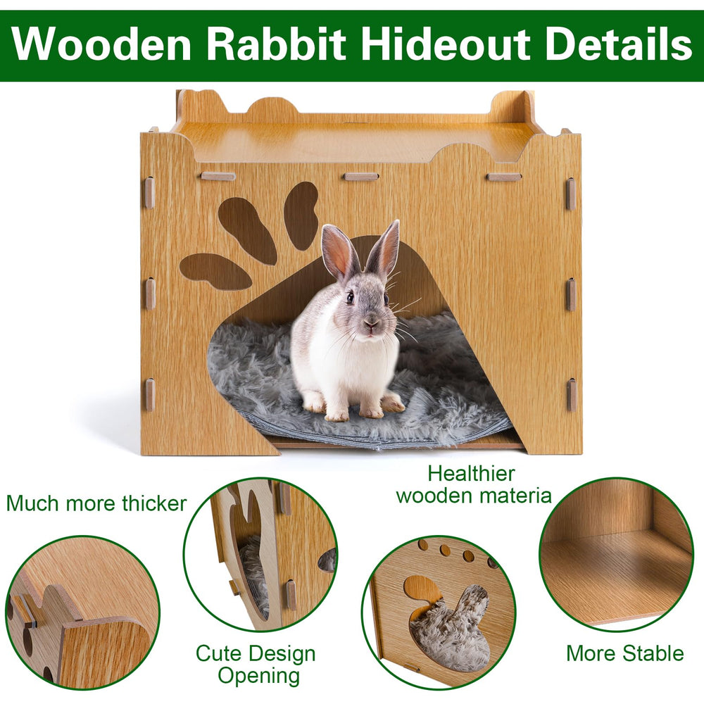 Yesland Rabbit Hideout Castle top view illustrating roomy interior for lounging and sleep