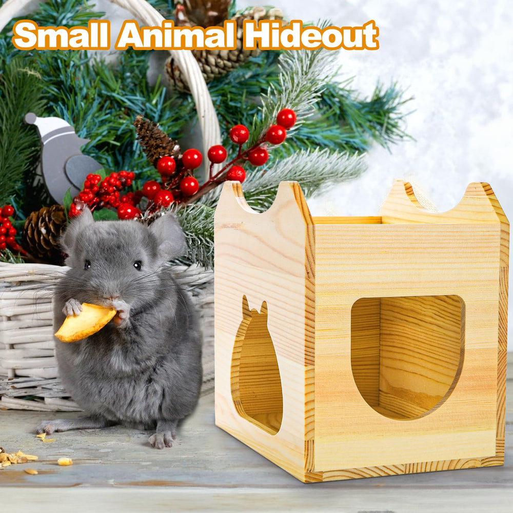 Yesland Wood Chinchilla House versatile-pet suitable for chinchillas and small rodents
