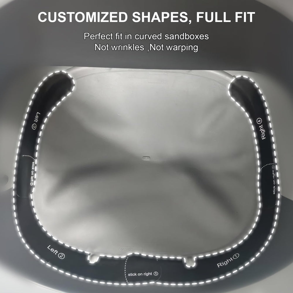 YESORMLING Cat Litter Mat Sticker easy cleaning on silicone surface