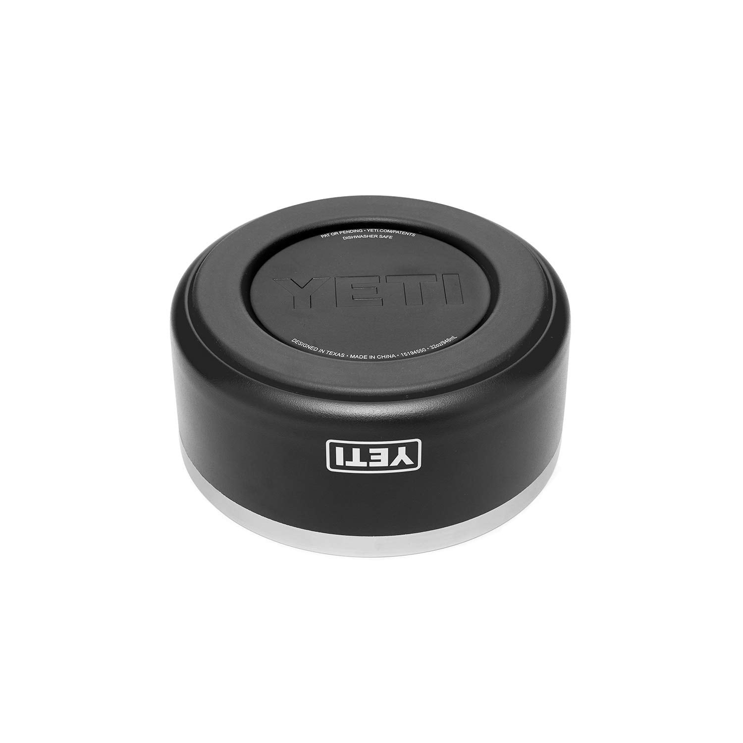 YETI Boomer 4 shows 32-ounce capacity for kibble or water.