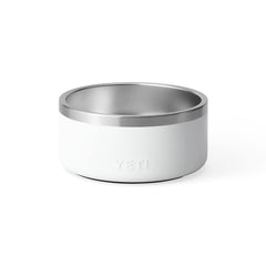 YETI Boomer 4 stainless bowl closeup of bearfoot non-slip ring