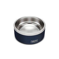 YETI Boomer 4 dog bowl navy non-slip ring closeup