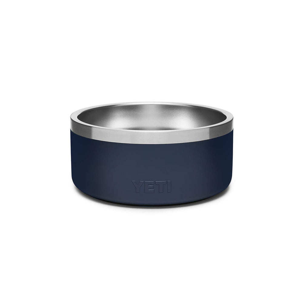 YETI Boomer 4 dog bowl navy side profile highlighting durability