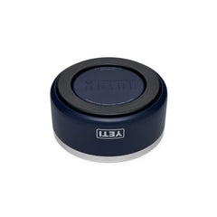YETI Boomer 4 dog bowl navy stainless steel texture closeup