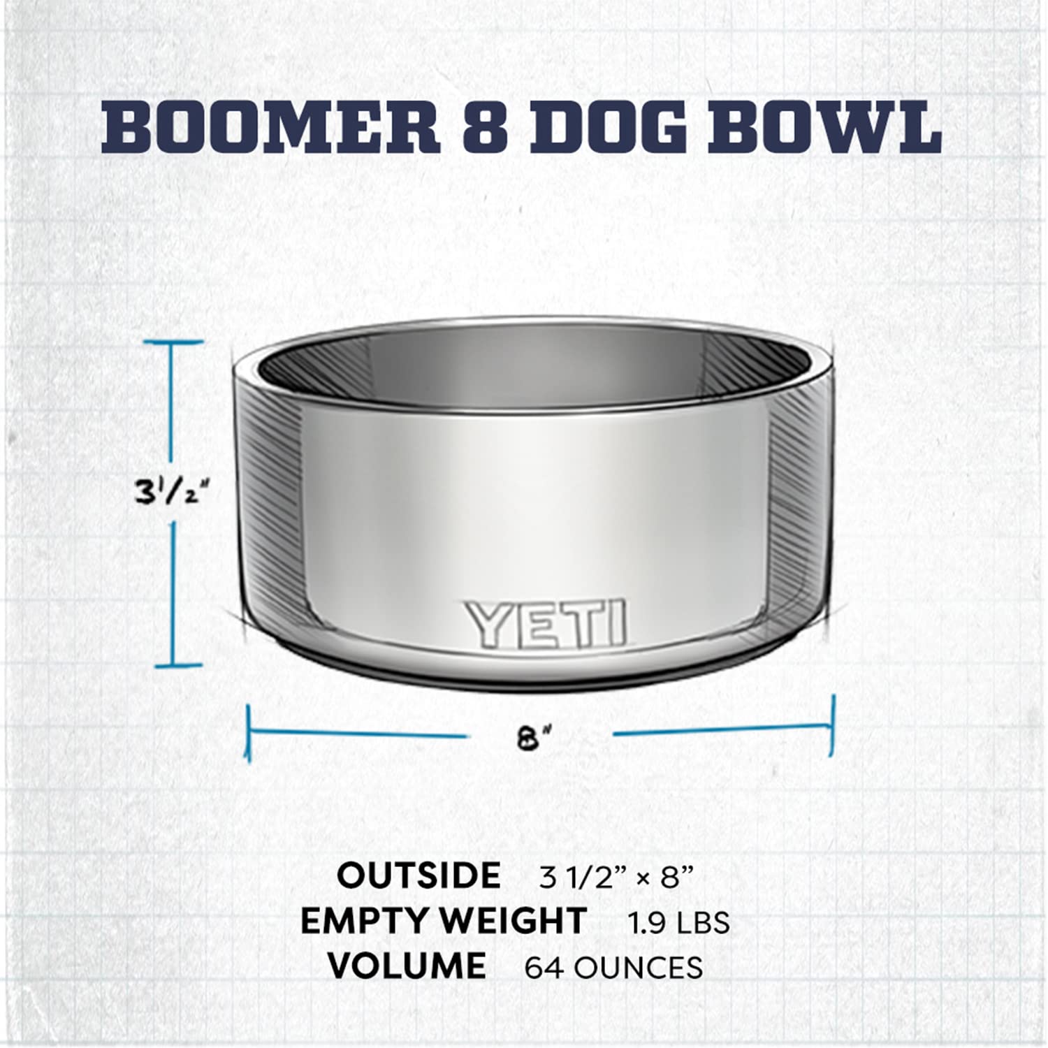 YETI Boomer 8 dishwasher-safe design simplifies cleanup.