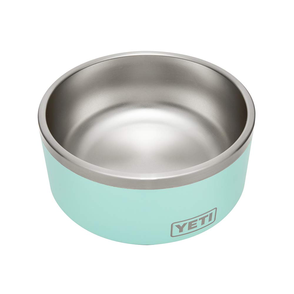 YETI Boomer 8 with bearfoot non-slip ring demonstrates spill prevention in action.