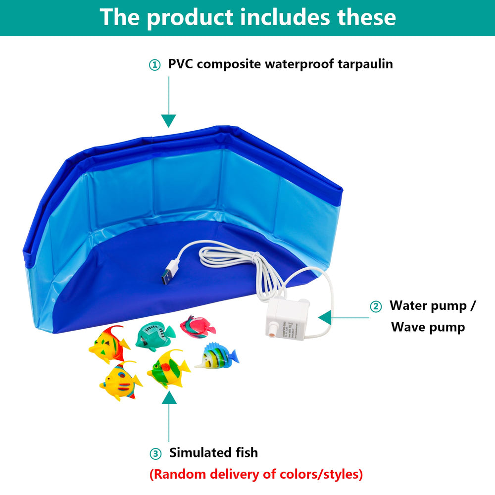 YeulYuuri durable PVC cat pool resists leaks during play.