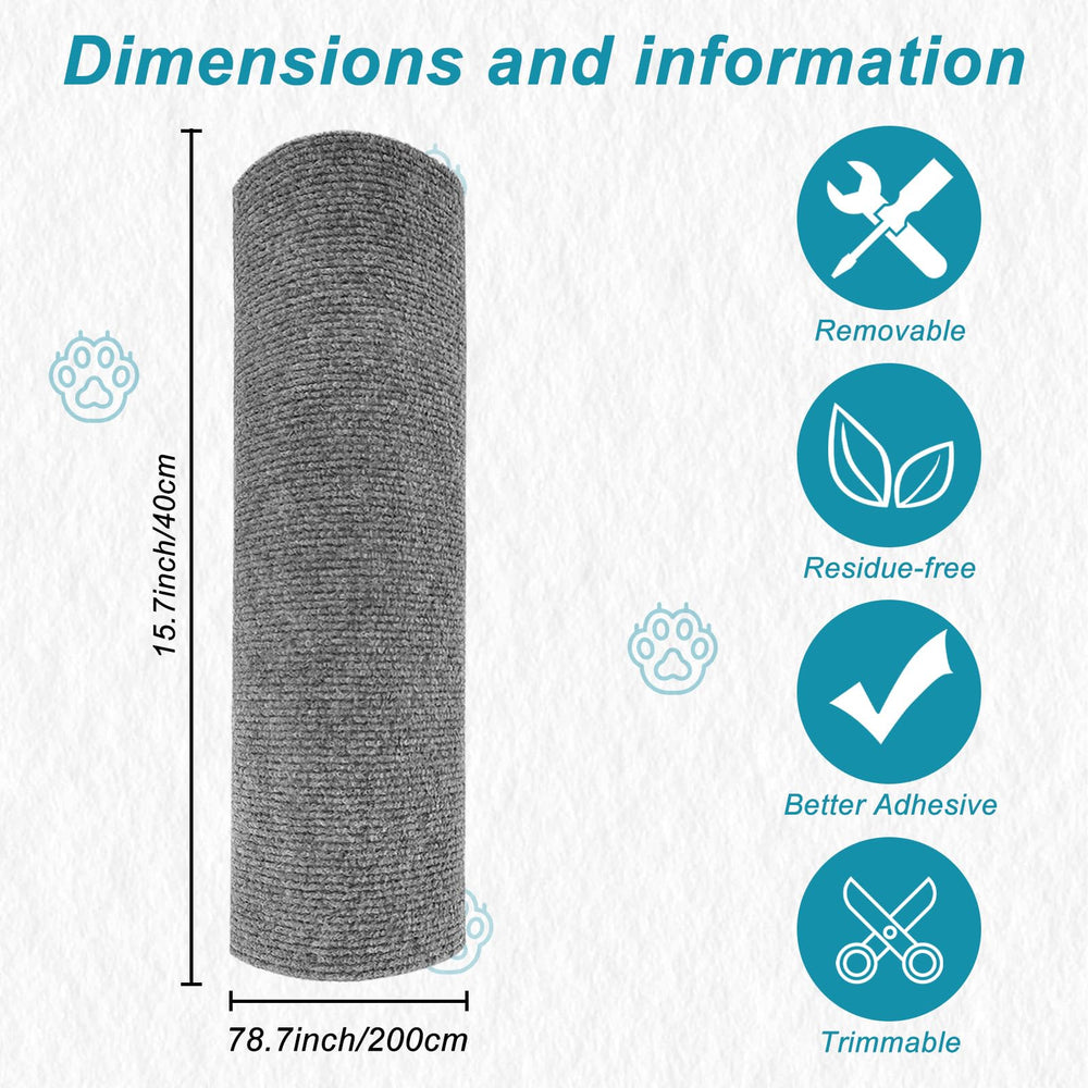 YEXEXINM cat-scratcher mat 78.7-inch blends with decor.