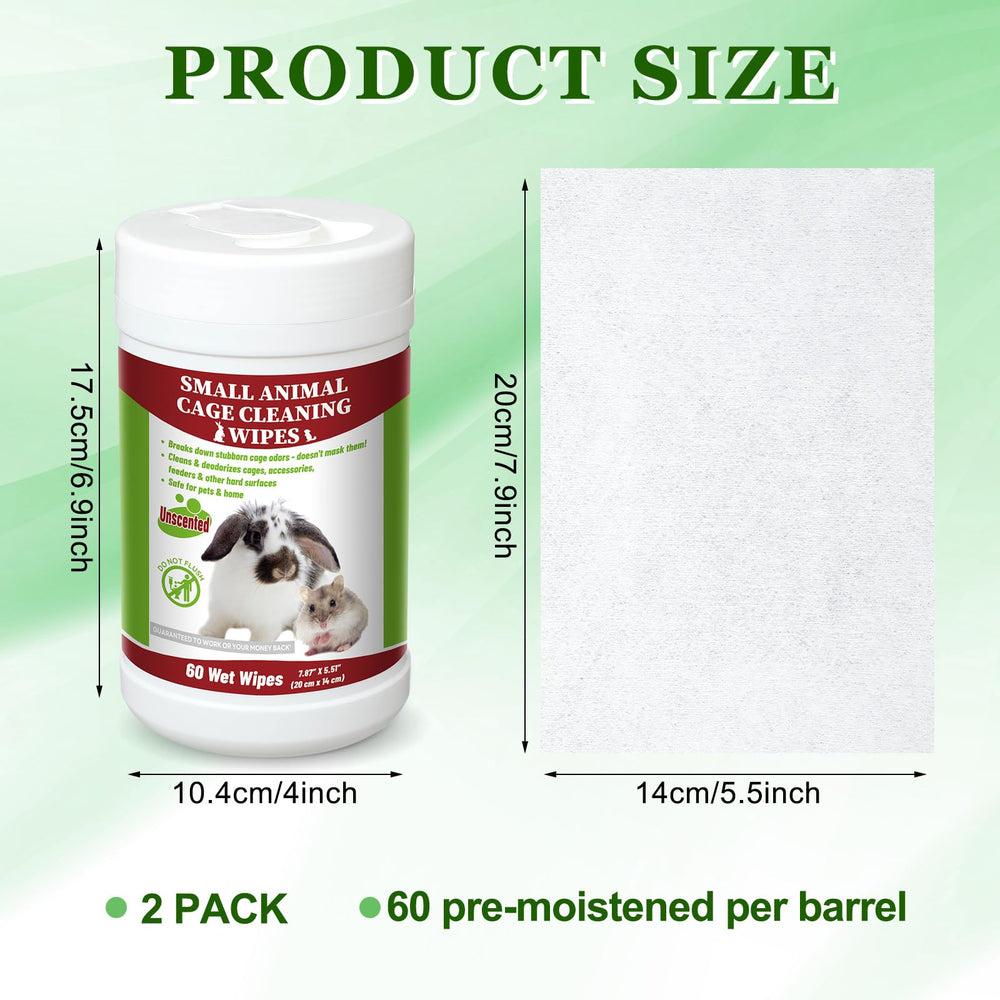 Yeyeplum 2-pack wipes roll shown, ideal for routine cage maintenance.