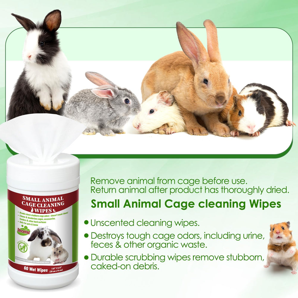 Yeyeplum unscented wipes prevent overpowering fragrances in cages.