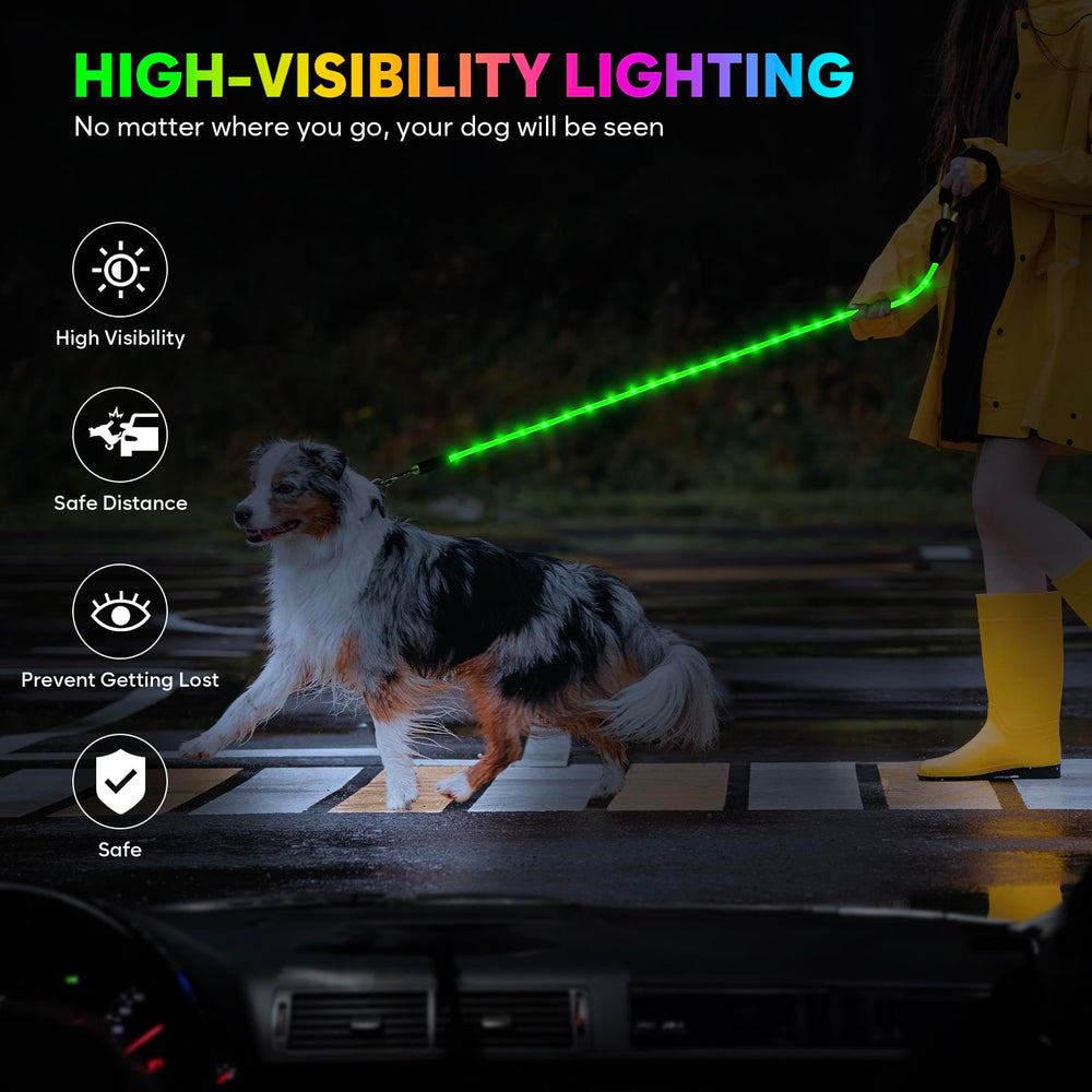 YFbrite 360° rotatable and tangle-free hook prevents leash twists.