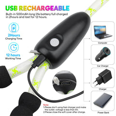 YFbrite leash provides 1000 feet visibility for safer evening strolls.