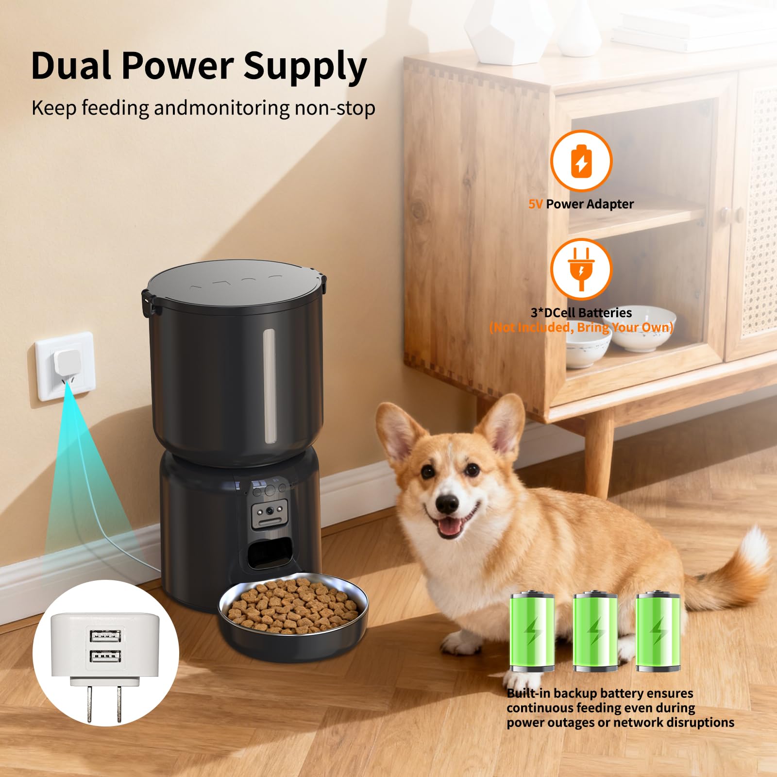 YFL anti-clog dispenser handles varied kibble