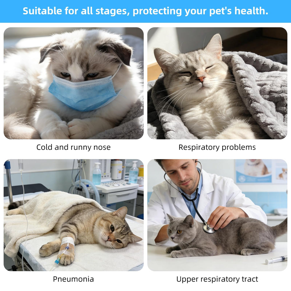YFL portable nebulizer small pet masks ensure snug fits for small breeds and kittens.